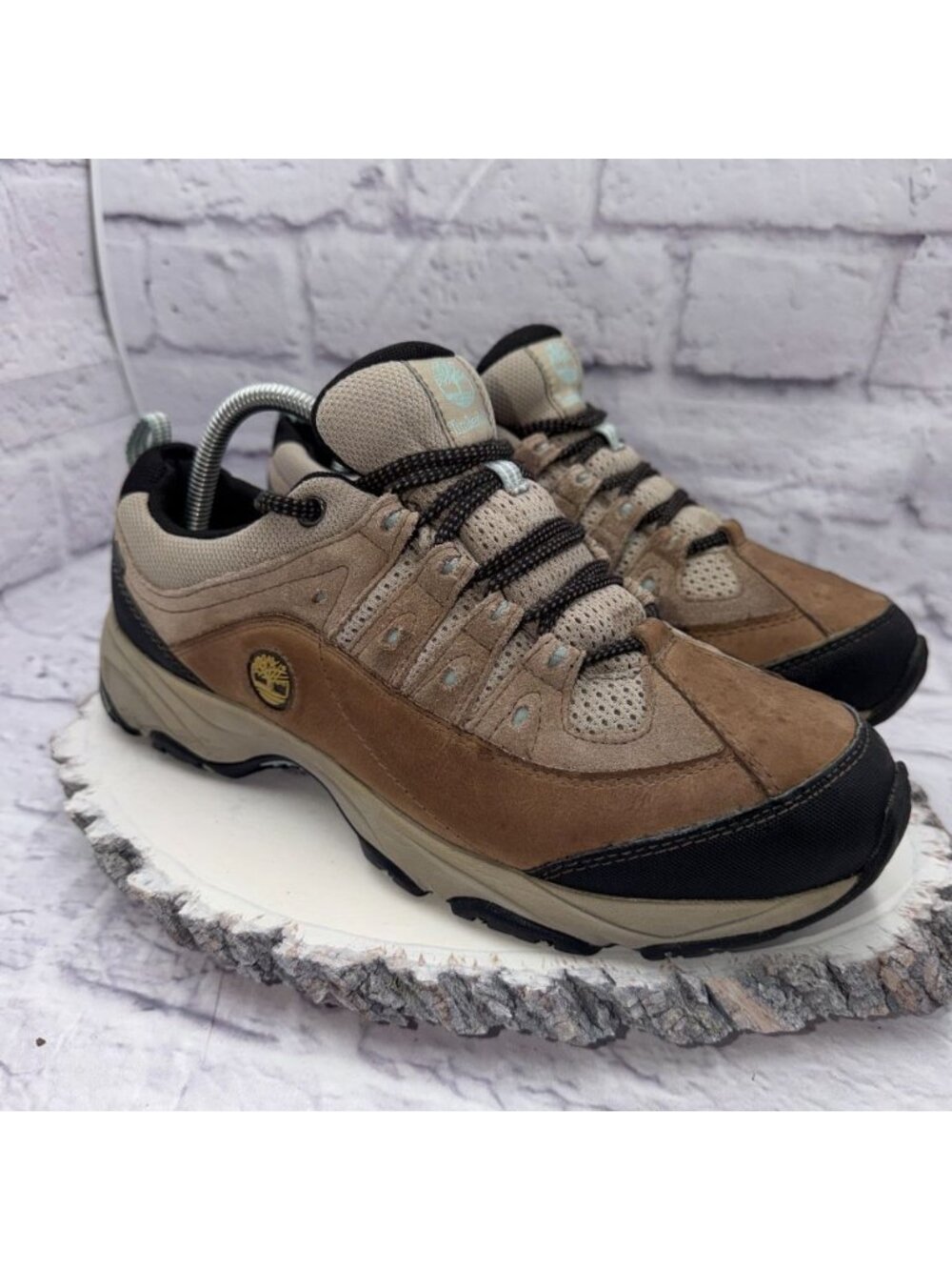 Timberland Womens Ossipee Gore-Tex WP Hiking Shoes Taupe Leather Size 10 - Picture 8 of 12